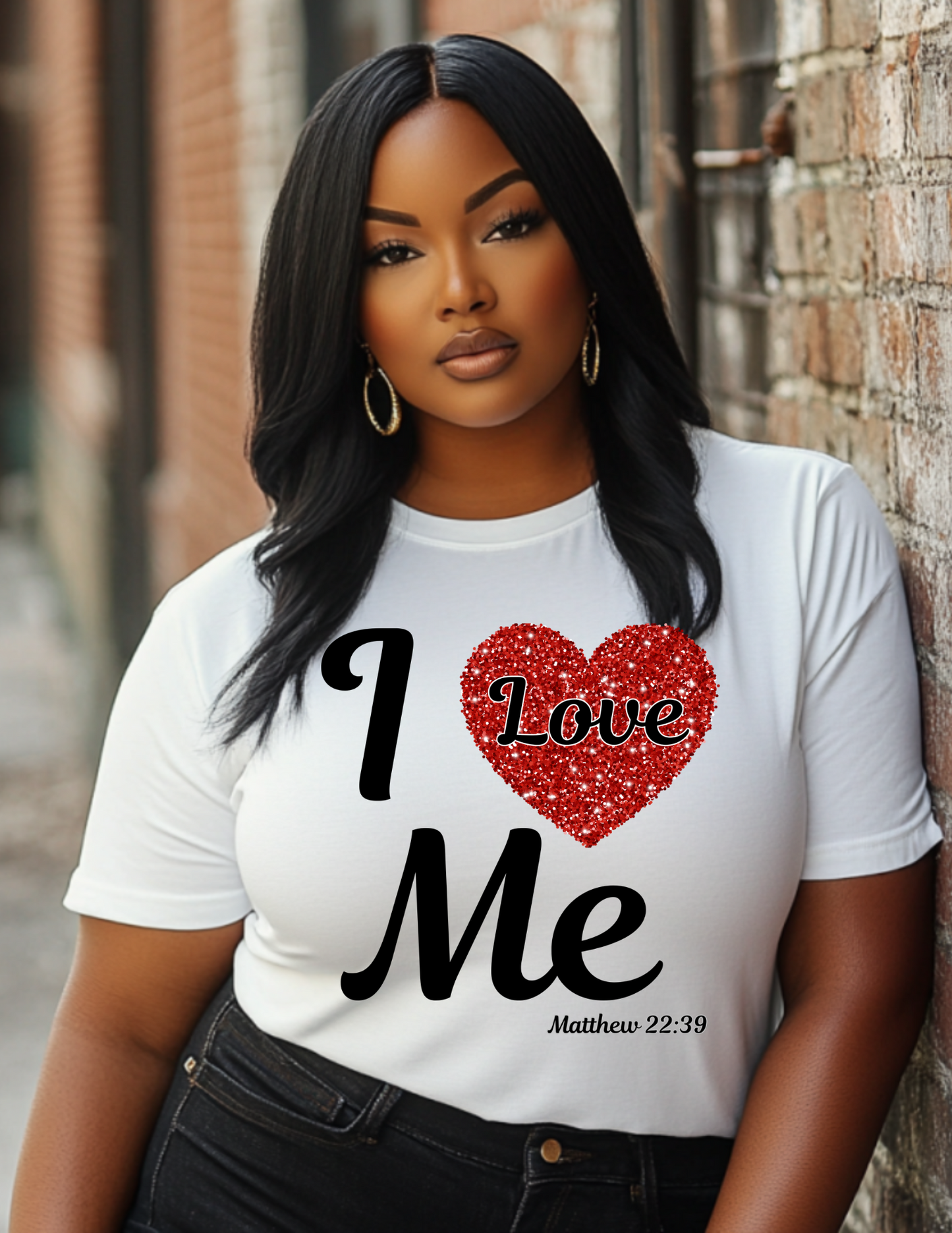 I LOVE ME GLITTER TEE