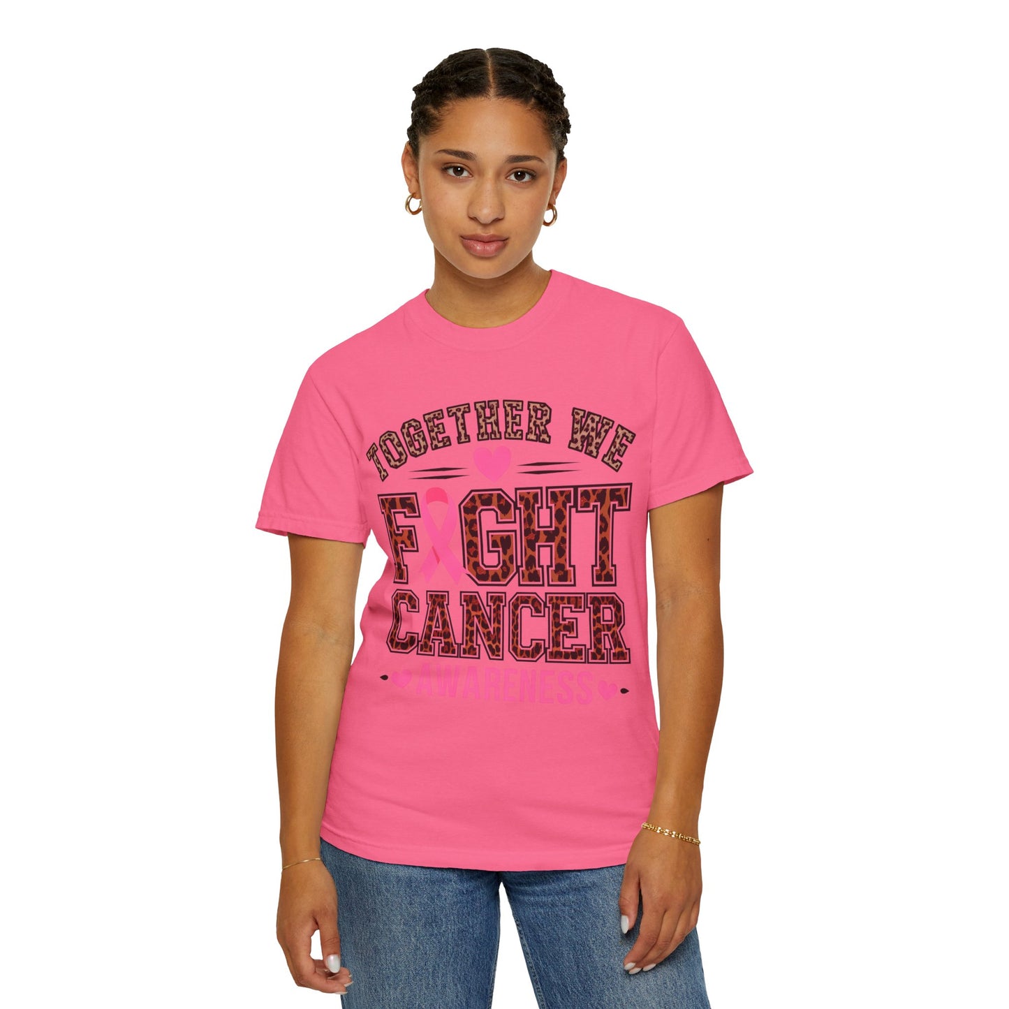Unisex Cancer Support T-Shirt, Breast Cancer Awareness