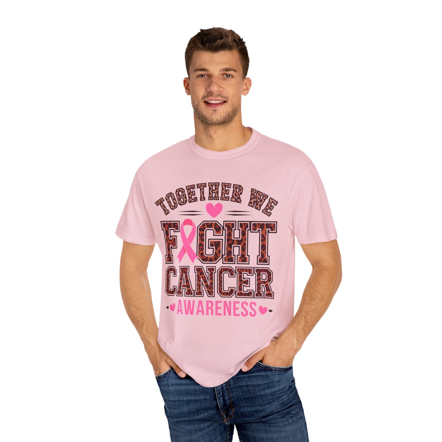 Unisex Cancer Support T-Shirt, Breast Cancer Awareness