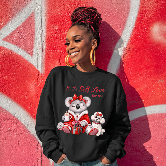 Koala with Poodle Crew Neck