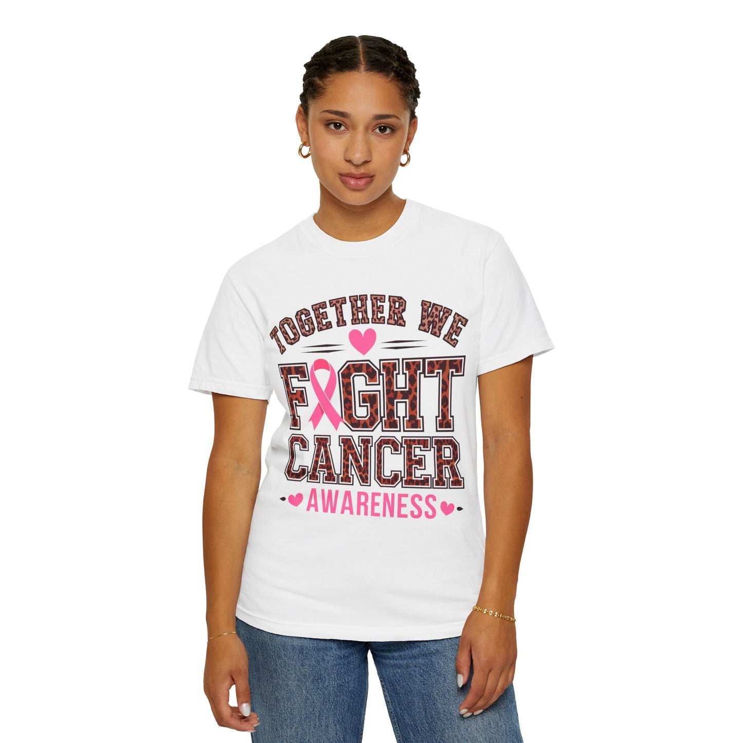 Unisex Cancer Support T-Shirt, Breast Cancer Awareness