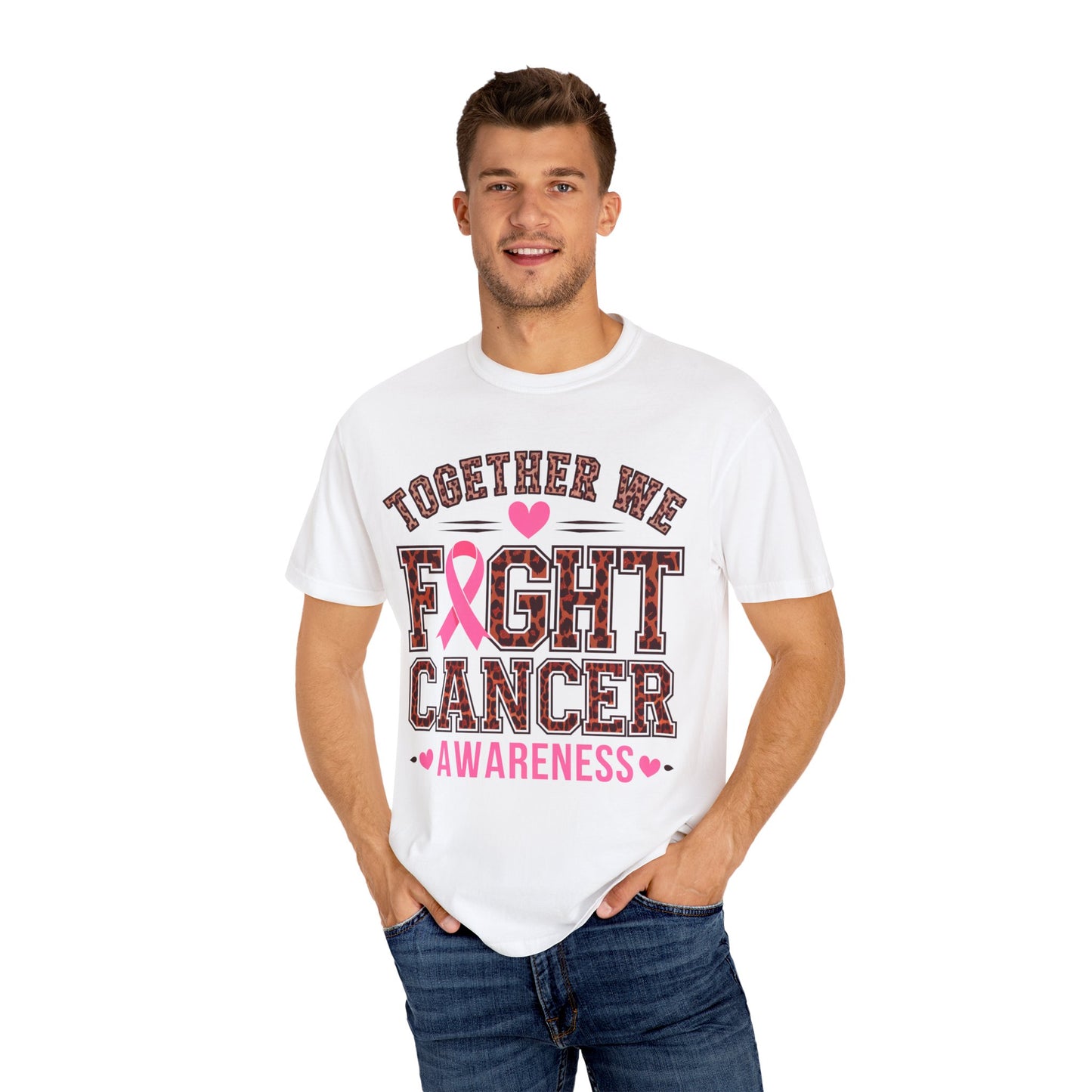 Unisex Cancer Support T-Shirt, Breast Cancer Awareness