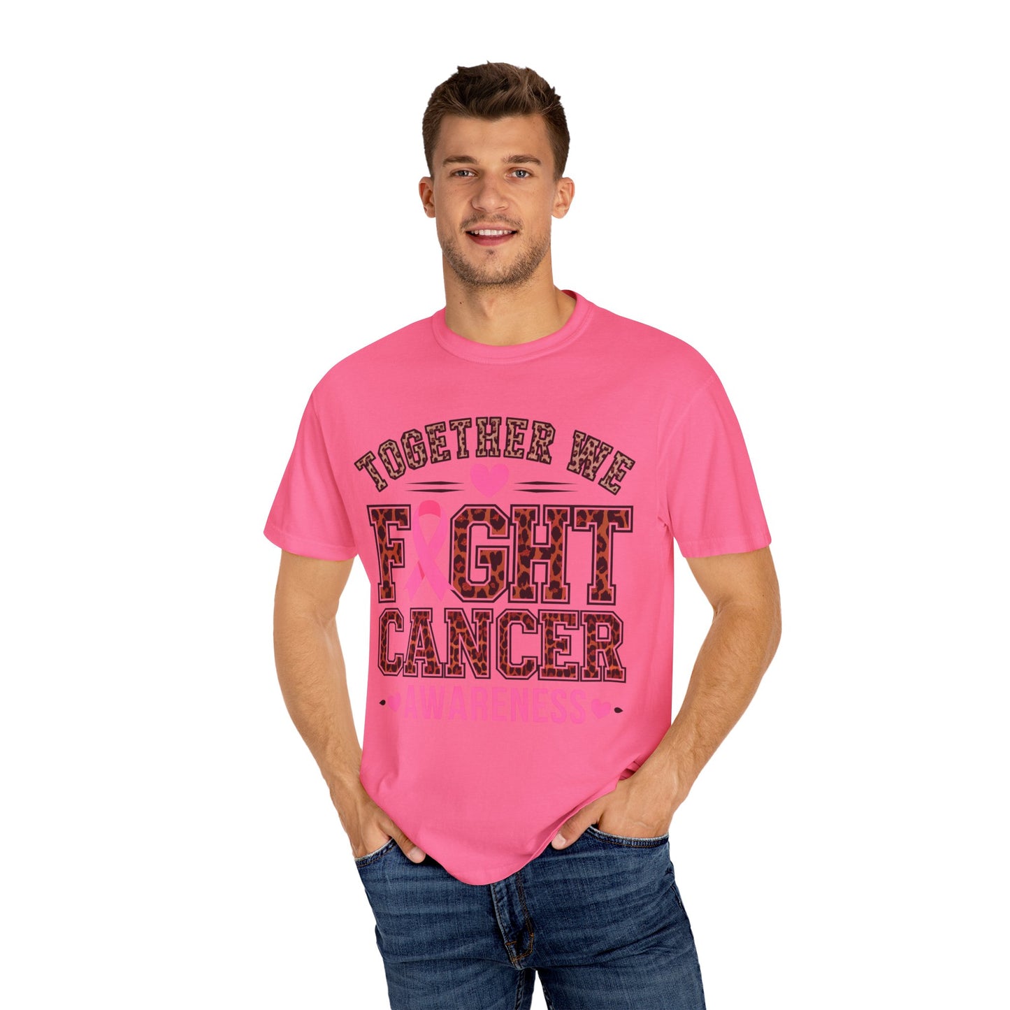 Unisex Cancer Support T-Shirt, Breast Cancer Awareness