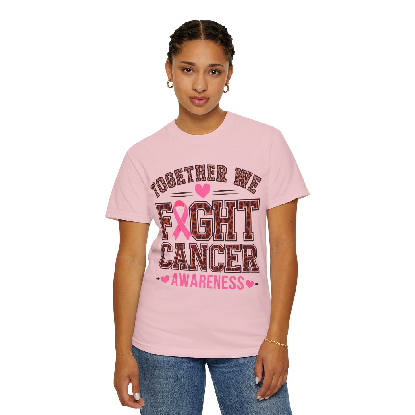 Unisex Cancer Support T-Shirt, Breast Cancer Awareness